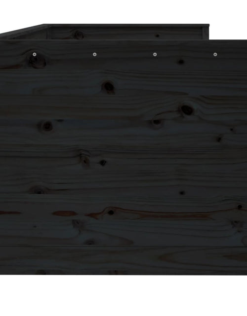 Încărcați imaginea în vizualizatorul Galerie, Pat de zi, negru, 75x190 cm, lemn masiv de pin - Lando
