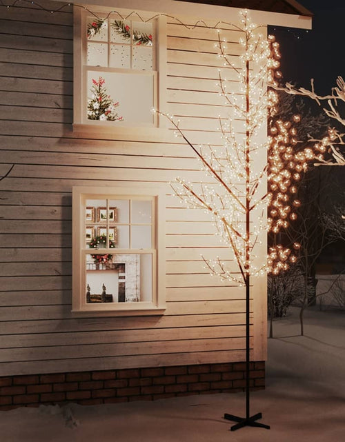 Încărcați imaginea în vizualizatorul Galerie, Copac cu flori de cireș cu LED, 672 LED-uri alb calde, 400 cm Lando - Lando
