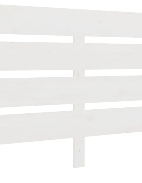 Загрузите изображение в средство просмотра галереи, Tăblie de pat, alb, 100x3x80 cm, lemn masiv de pin - Lando
