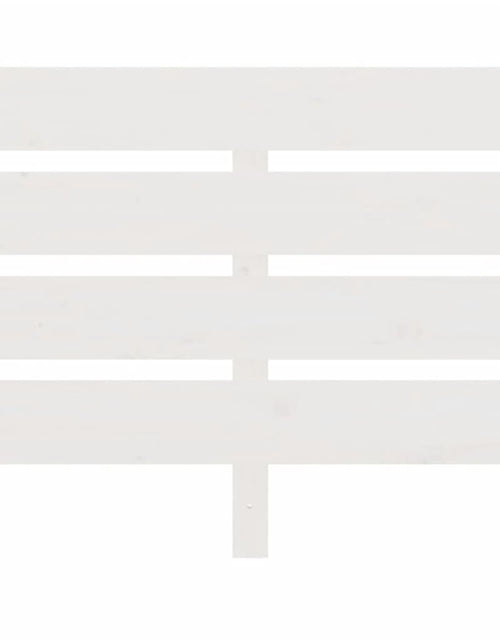 Загрузите изображение в средство просмотра галереи, Tăblie de pat, alb, 100x3x80 cm, lemn masiv de pin - Lando
