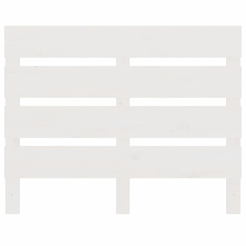 Tăblie de pat, alb, 100x3x80 cm, lemn masiv de pin - Lando