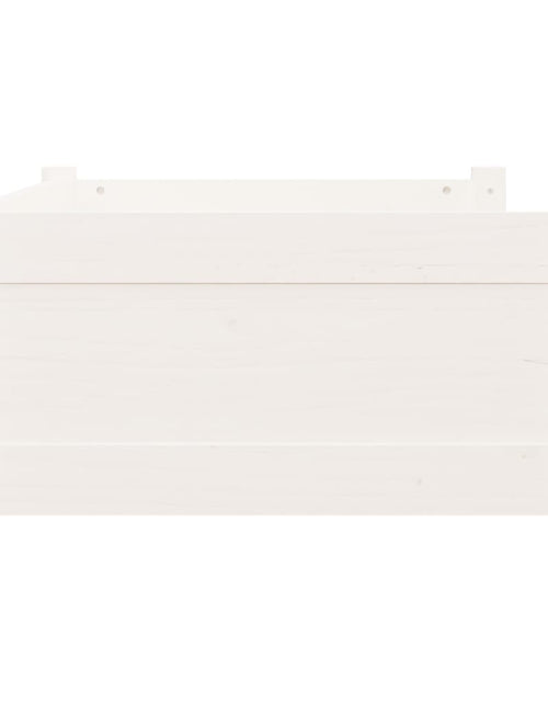 Загрузите изображение в средство просмотра галереи, Pat pentru câini, alb, 75,5x55,5x28 cm, lemn masiv de pin - Lando
