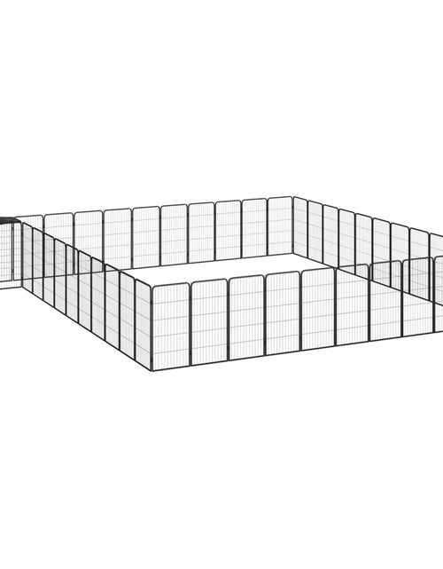 Загрузите изображение в средство просмотра галереи, Țarc câini 46 panouri negru 50x100 cm oțel vopsit electrostatic - Lando
