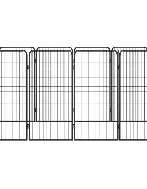 Încărcați imaginea în vizualizatorul Galerie, Țarc câini 12 panouri negru 50x100 cm oțel vopsit electrostatic - Lando
