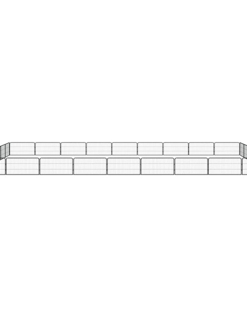 Încărcați imaginea în vizualizatorul Galerie, Țarc câini 32 panouri negru 100x50 cm oțel vopsit electrostatic - Lando
