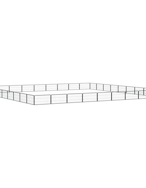 Загрузите изображение в средство просмотра галереи, Țarc câini 36 panouri negru 100x50 cm oțel vopsit electrostatic - Lando
