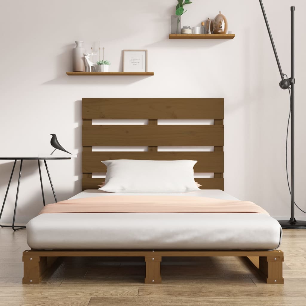 Cadru de pat, maro miere, 100x200 cm, lemn masiv de pin - Lando