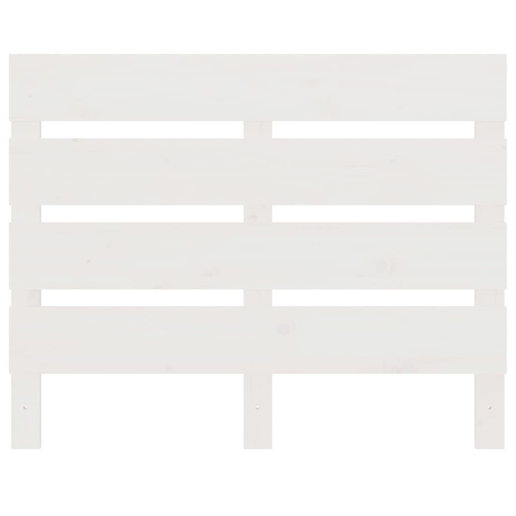 Cadru de pat mic Single 2FT6, alb, 75x190 cm, lemn masiv de pin - Lando