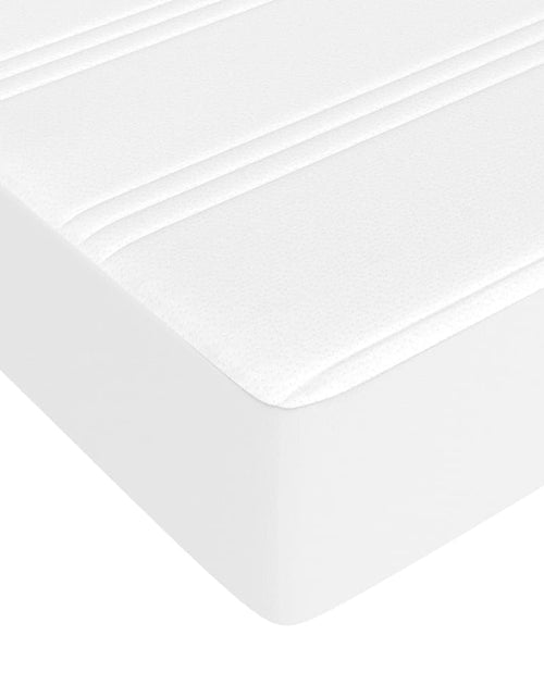 Încărcați imaginea în vizualizatorul Galerie, Saltea de pat cu arcuri, alb, 80x200x20 cm, piele ecologică - Lando
