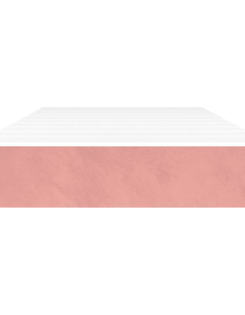Încărcați imaginea în vizualizatorul Galerie, Saltea de pat cu arcuri, roz, 90x190x20 cm, catifea - Lando
