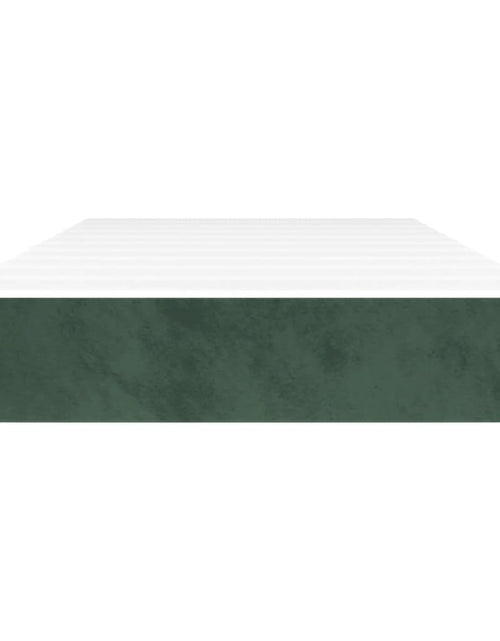 Încărcați imaginea în vizualizatorul Galerie, Saltea de pat cu arcuri, verde închis, 90x200x20 cm, catifea - Lando
