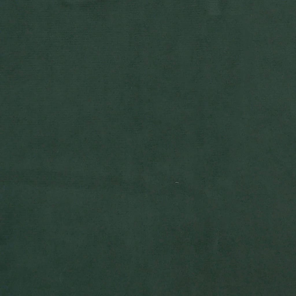 Saltea de pat cu arcuri, verde închis, 100x200x20 cm, catifea - Lando