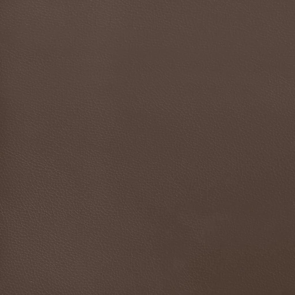 Saltea de pat cu arcuri, maro, 120x200x20 cm, piele ecologică - Lando