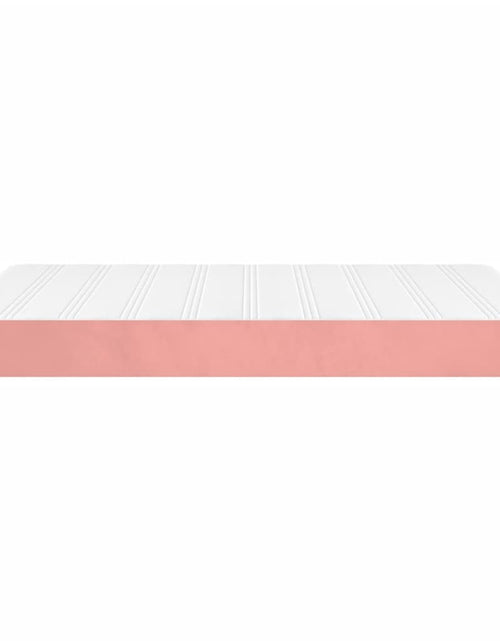 Încărcați imaginea în vizualizatorul Galerie, Saltea de pat cu arcuri, roz, 140x190x20 cm, catifea - Lando
