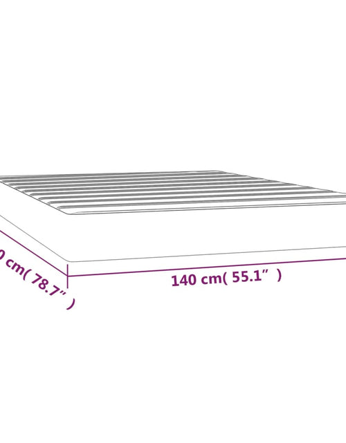 Загрузите изображение в средство просмотра галереи, Saltea de pat cu arcuri, gri taupe, 140x200x20 cm, textil - Lando
