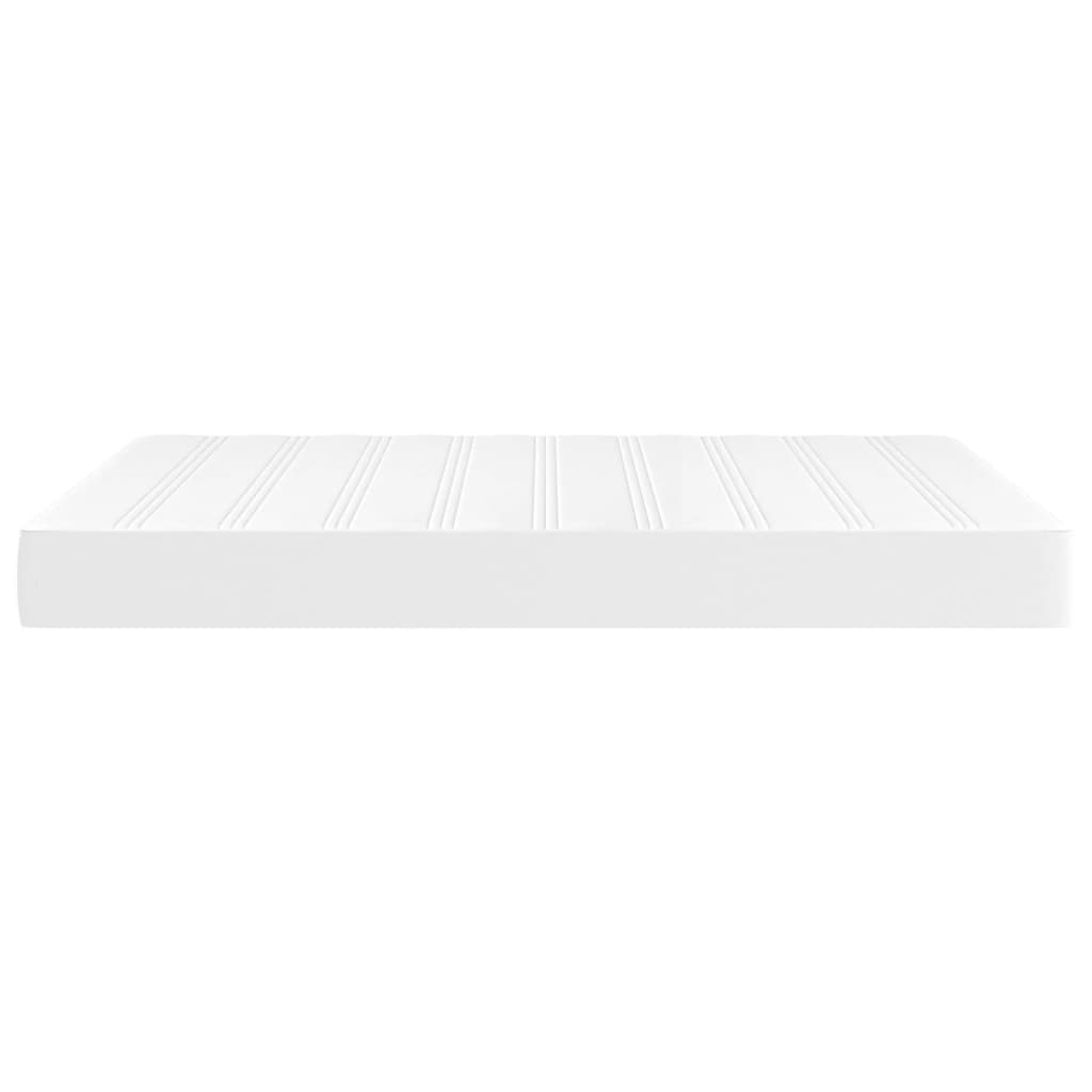 Saltea de pat cu arcuri, alb, 140x200x20 cm, piele ecologică - Lando