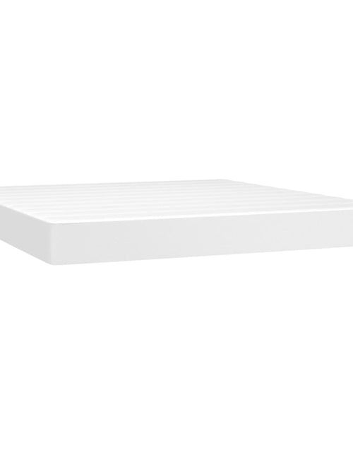 Încărcați imaginea în vizualizatorul Galerie, Saltea de pat cu arcuri, alb, 160x200x20 cm, piele ecologică - Lando
