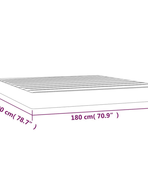 Загрузите изображение в средство просмотра галереи, Saltea de pat cu arcuri, negru, 180x200x20 cm, textil - Lando
