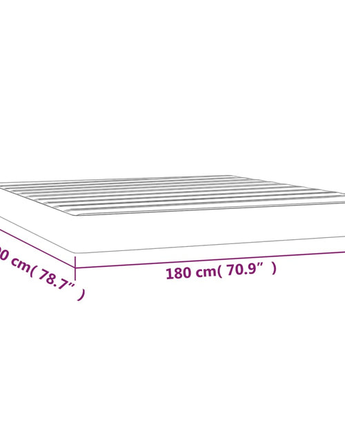 Загрузите изображение в средство просмотра галереи, Saltea de pat cu arcuri, gri, 180x200x20 cm, piele ecologică - Lando
