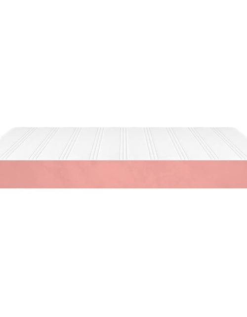 Încărcați imaginea în vizualizatorul Galerie, Saltea de pat cu arcuri, roz, 180x200x20 cm, catifea - Lando
