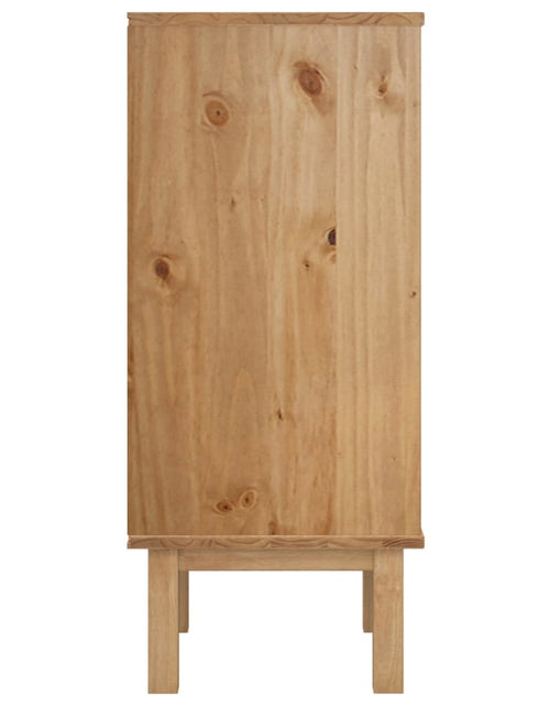 Încărcați imaginea în vizualizatorul Galerie, Dulap cu sertar &quot;OTTA&quot;, maro/gri, 46x39,5x90 cm, lemn masiv pin - Lando
