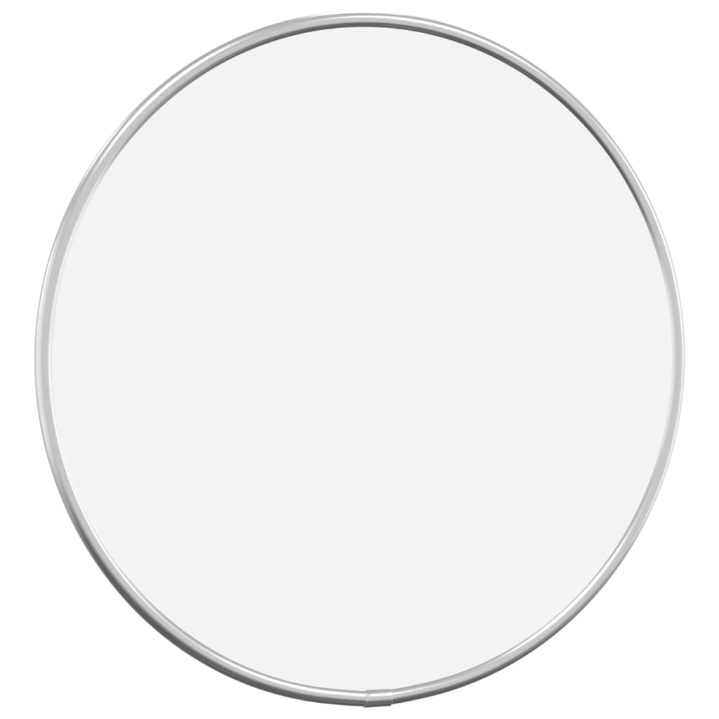 Oglindă de perete rotundă, argintiu, Ø 30 cm - Lando