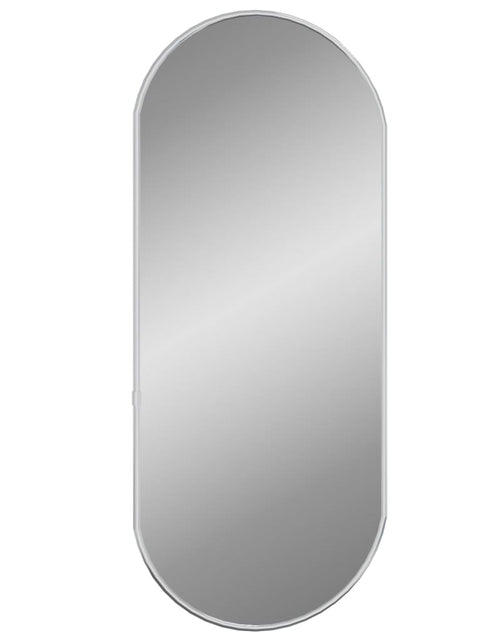 Încărcați imaginea în vizualizatorul Galerie, Oglindă de perete, argintiu, 60x25 cm, ovală - Lando
