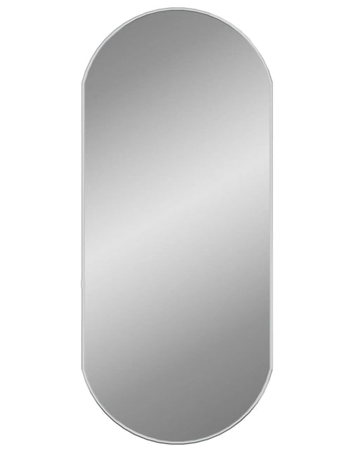 Încărcați imaginea în vizualizatorul Galerie, Oglindă de perete, argintiu, 80x35 cm, ovală - Lando
