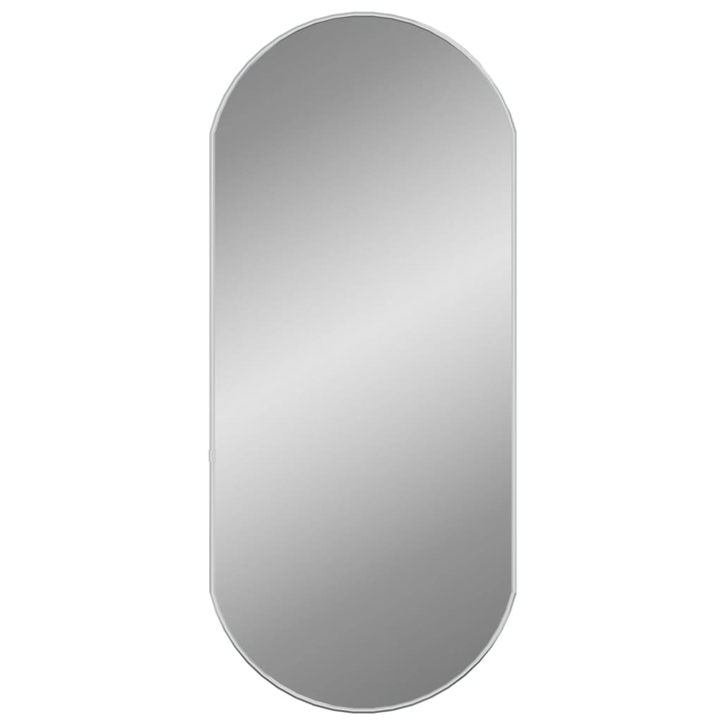 Oglindă de perete, argintiu, 80x35 cm, ovală - Lando