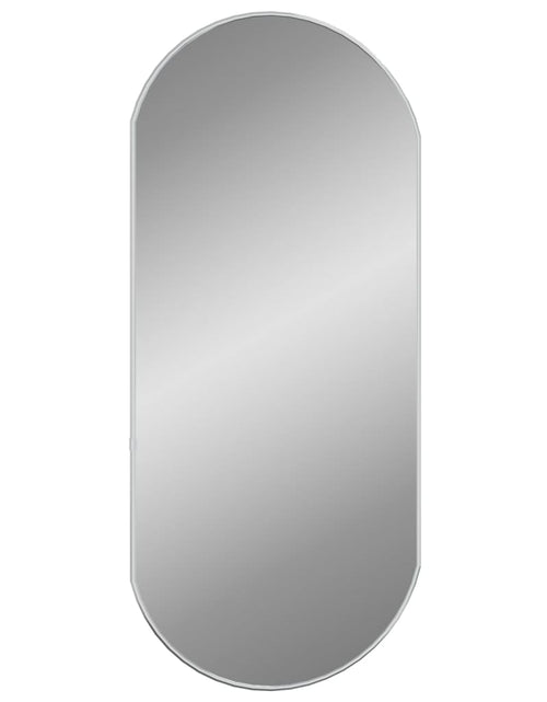 Încărcați imaginea în vizualizatorul Galerie, Oglindă de perete, argintiu, 80x35 cm, ovală - Lando
