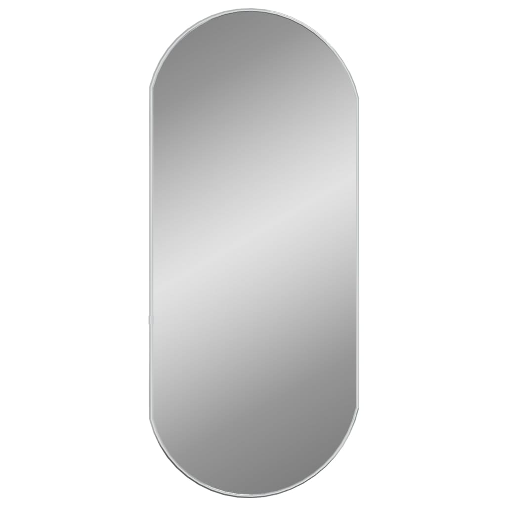 Oglindă de perete, argintiu, 80x35 cm, ovală - Lando