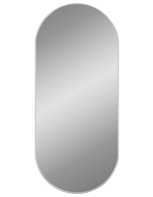 Încărcați imaginea în vizualizatorul Galerie, Oglindă de perete, argintiu, 100x45 cm, ovală - Lando
