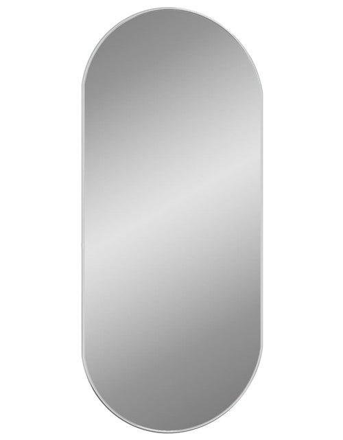 Încărcați imaginea în vizualizatorul Galerie, Oglindă de perete, argintiu, 100x45 cm, ovală - Lando
