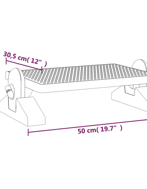 Загрузите изображение в средство просмотра галереи, Suport pentru picioare, negru, 50x30,5x17 cm Lando - Lando
