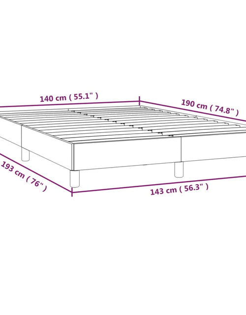 Загрузите изображение в средство просмотра галереи, Cadru de pat, gri deschis, 140x190 cm, material textil - Lando
