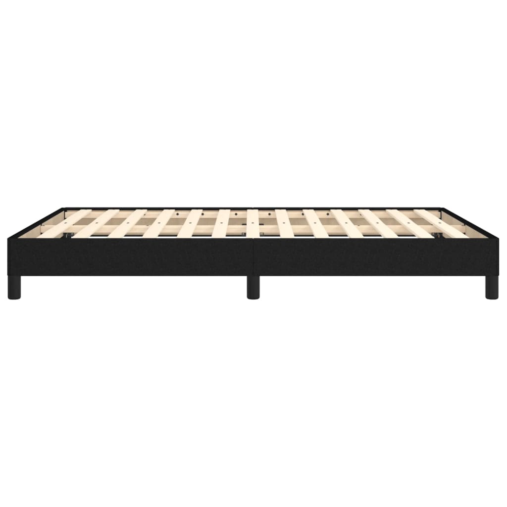 Cadru de pat, negru, 140x190 cm, material textil - Lando
