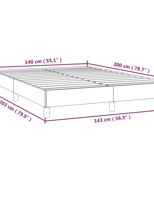 Încărcați imaginea în vizualizatorul Galerie, Cadru de pat, gri deschis, 140x200 cm, material textil - Lando

