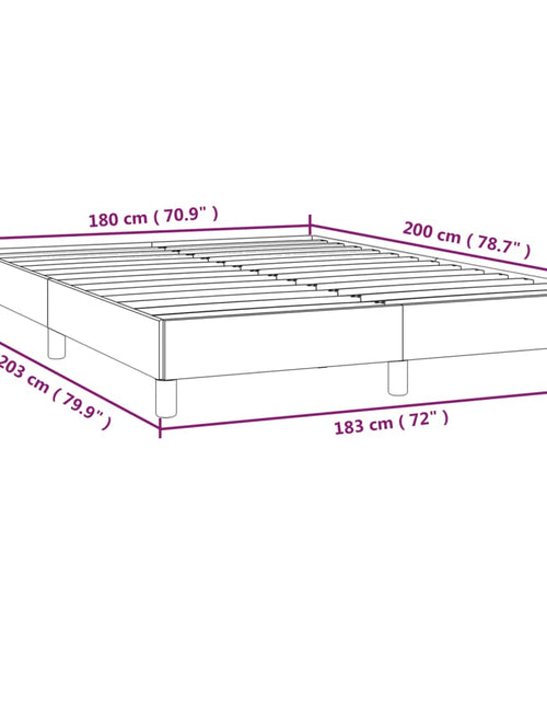 Încărcați imaginea în vizualizatorul Galerie, Cadru de pat, gri deschis, 180x200 cm, material textil - Lando
