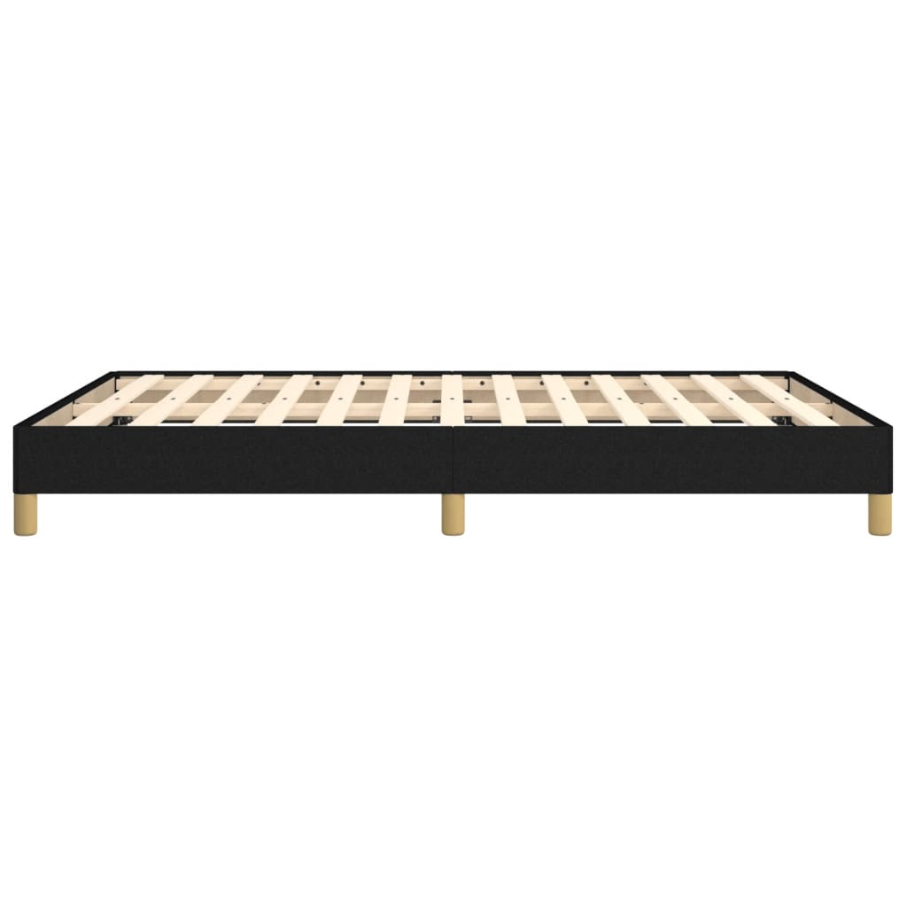 Cadru de pat, negru, 140x200 cm, material textil - Lando