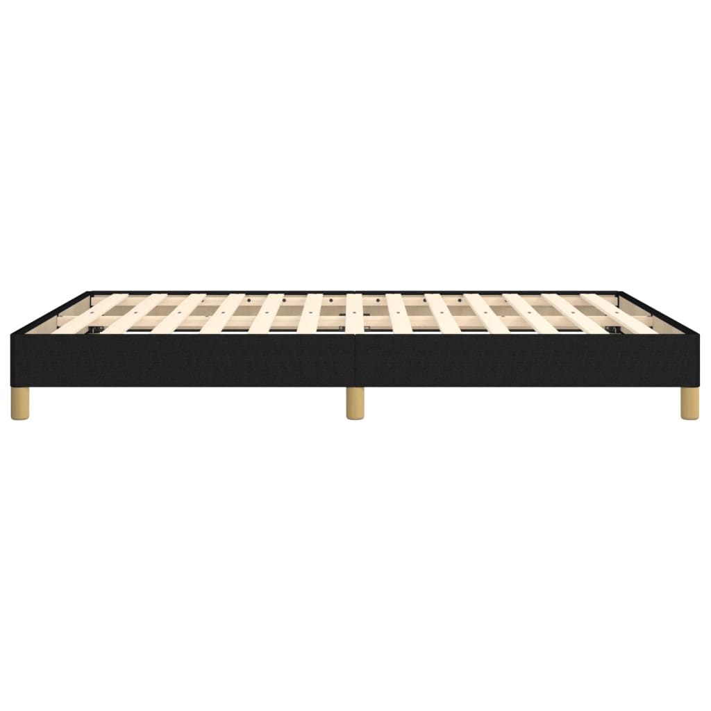 Cadru de pat, negru, 160 x 200 cm, material textil - Lando