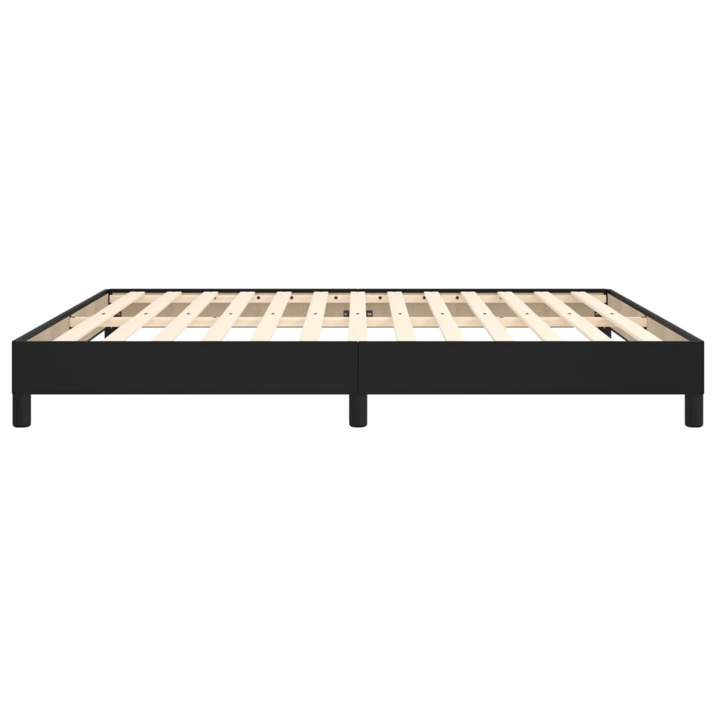 Cadru de pat, negru, 180x200 cm, piele ecologică - Lando