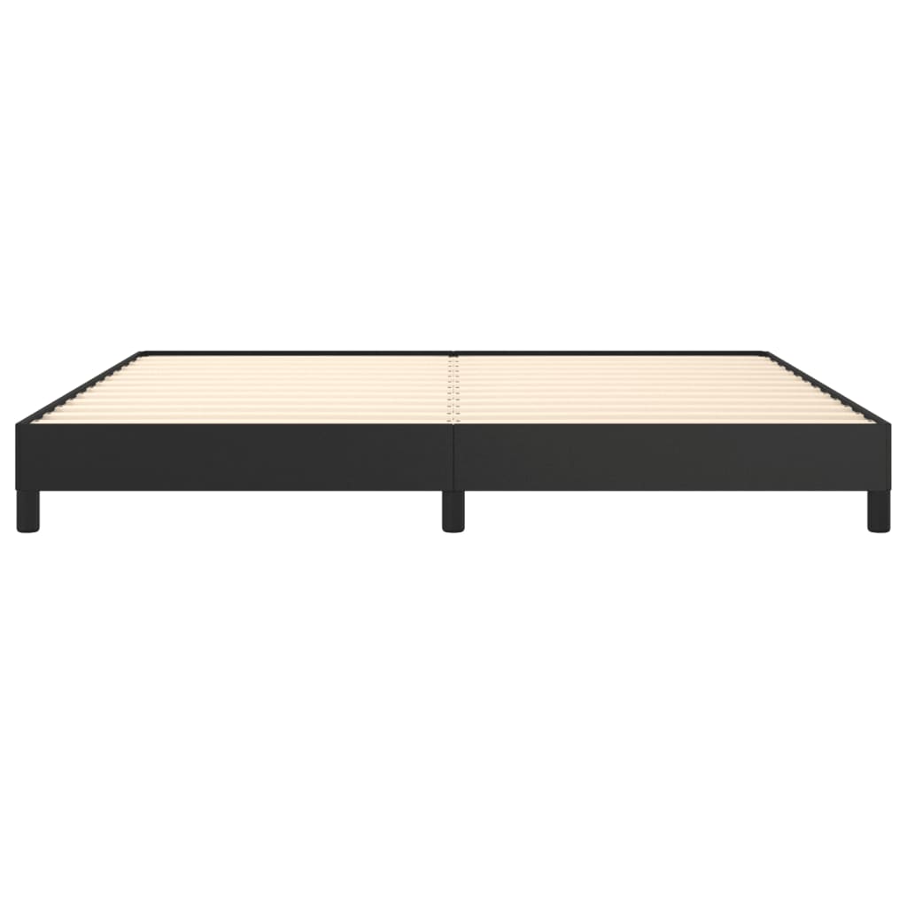 Cadru de pat, negru, 200x200 cm, piele ecologică - Lando