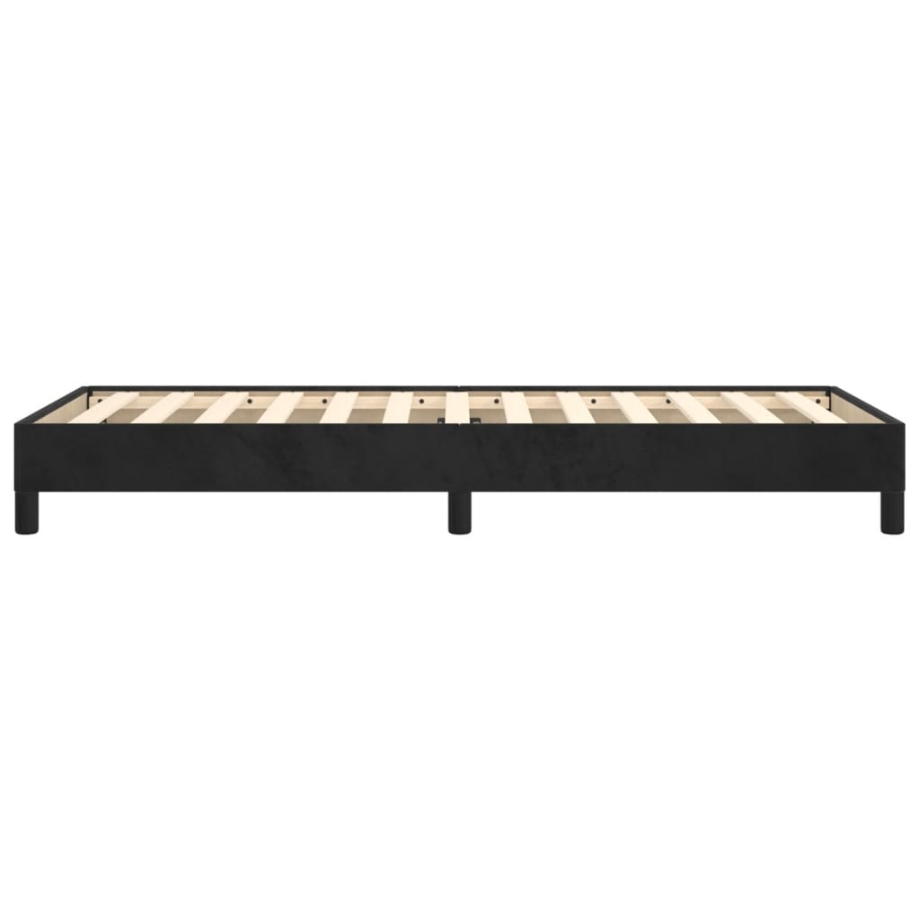 Cadru de pat, negru, 80x200 cm, catifea - Lando