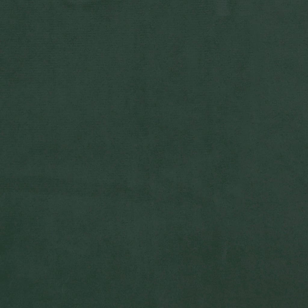 Cadru de pat, verde închis, 90x200 cm, catifea - Lando