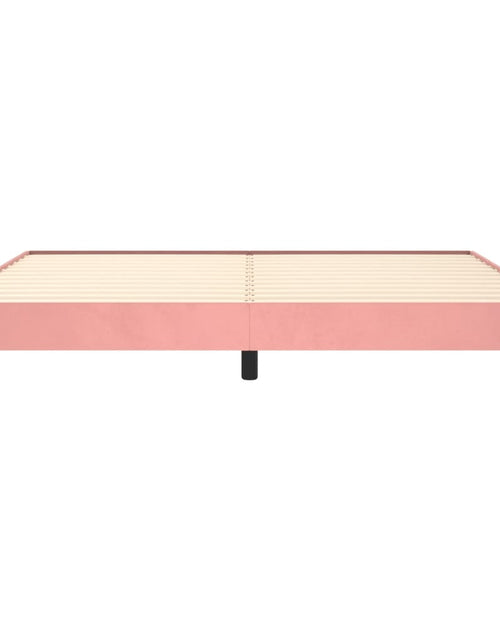 Încărcați imaginea în vizualizatorul Galerie, Cadru de pat, roz, 200x200 cm, catifea - Lando
