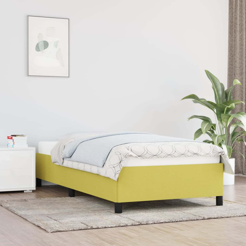 Cadru de pat, verde, 80x200 cm, material textil - Lando