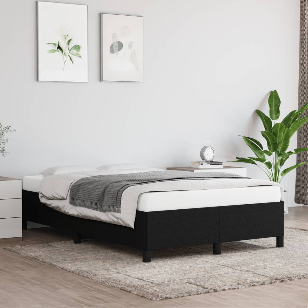 Cadru de pat, negru, 120x200 cm, material textil - Lando