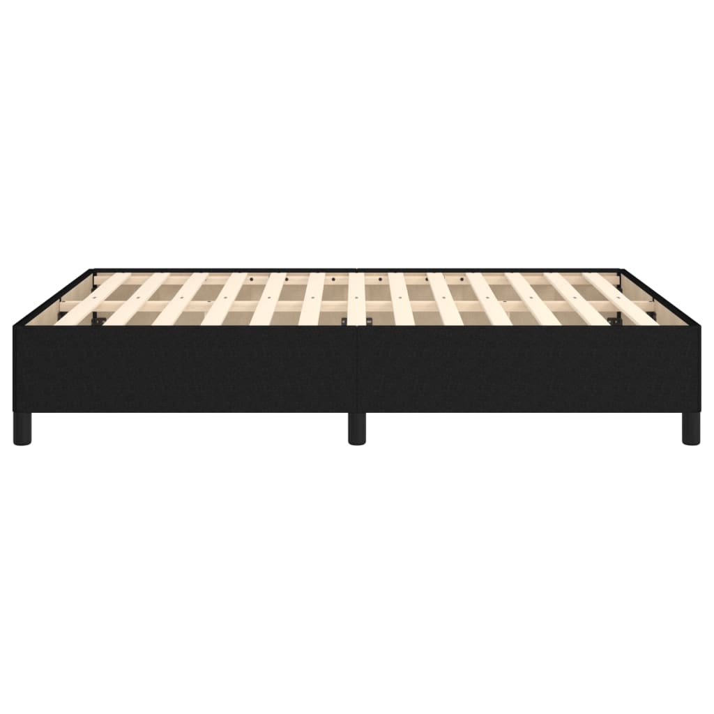 Cadru de pat, negru, 140x200 cm, material textil - Lando