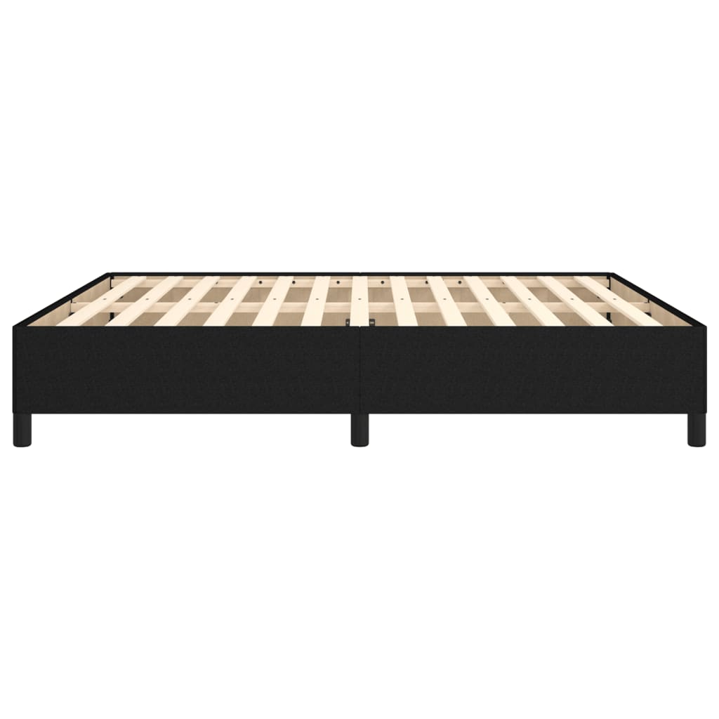 Cadru de pat, negru, 160 x 200 cm, material textil - Lando
