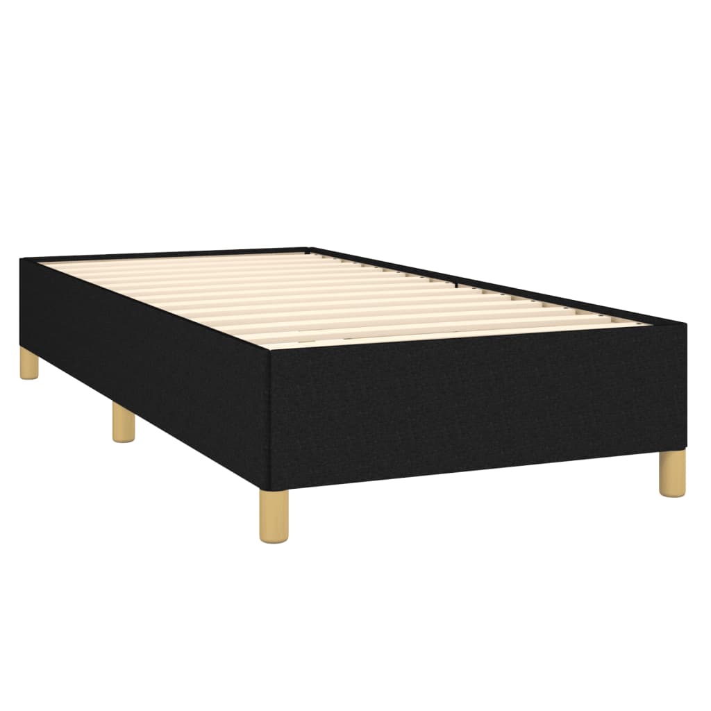 Cadru de pat, negru, 80x200 cm, material textil - Lando